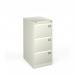 Steel 3 drawer filing cabinet 1016mm high - white BDEF3WH
