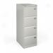 Steel 4 drawer filing cabinet 1321mm high - grey BDEF4G