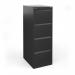 Steel 4 drawer filing cabinet 1321mm high - black BDEF4K