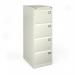 Steel 4 drawer filing cabinet 1321mm high - white BDEF4WH