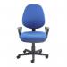 Bilbao fabric operators chair with fixed arms - blue BIL308B1-B