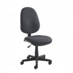 Bilbao fabric operators chair with fixed arms - charcoal BIL308B1-C