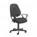 Bilbao fabric operators chair with fixed arms - charcoal BIL308B1-C