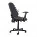 Bilbao fabric operators chair with adjustable arms - charcoal BIL309B1-C