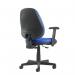 Bilbao fabric operators chair with lumbar support and adjustable arms - blue BIL309B1-L-B