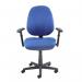 Bilbao fabric operators chair with lumbar support and adjustable arms - blue BIL309B1-L-B