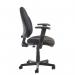 Bilbao fabric operators chair with lumbar support and adjustable arms - black BIL309B1-L-K