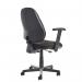 Bilbao fabric operators chair with lumbar support and adjustable arms - black BIL309B1-L-K