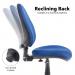 Bilbao fabric operators chair with no arms - blue BILB1-B