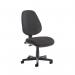 Bilbao fabric operators chair with no arms - charcoal BILB1-C