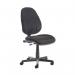 Bilbao fabric operators chair with lumbar support and no arms - black BILB1-L-K