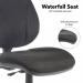 Bilbao fabric operators chair with lumbar support and no arms - black BILB1-L-K