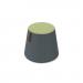 Groove modular breakout seating shade with leather strap handle - elapse grey body with endurance green top