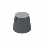 Groove modular breakout seating shade with leather strap handle - elapse grey body with late grey top BOP04-EG-LG