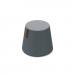 Groove modular breakout seating shade with leather strap handle - elapse grey body with late grey top