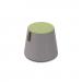 Groove modular breakout seating shade with leather strap handle - forecast grey body with endurance green top