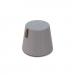 Groove modular breakout seating shade with leather strap handle - forecast grey body with late grey top
