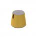 Groove modular breakout seating shade with leather strap handle - lifetime yellow body with forecast grey top