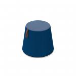 Groove modular breakout seating shade with leather strap handle - maturity blue body with range blue top BOP04-MB-RB