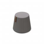 Groove modular breakout seating shade with leather strap handle - present grey body with forecast grey top BOP04-PG-FG