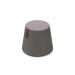 Groove modular breakout seating shade with leather strap handle - present grey body with forecast grey top