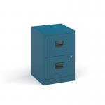 Bisley A4 home filer with 2 drawers - blue BPFA2BL