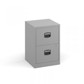Bisley A4 home filer with 2 drawers - grey BPFA2G
