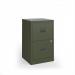 Bisley A4 home filer with 2 drawers - olive green BPFA2OG
