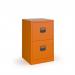 Bisley A4 home filer with 2 drawers - orange BPFA2OR