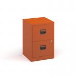 Bisley A4 home filer with 2 drawers - orange BPFA2OR