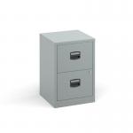 Bisley A4 home filer with 2 drawers - silver BPFA2S