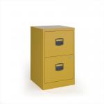 Bisley A4 home filer with 2 drawers - sunflower yellow BPFA2SY
