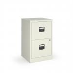 Bisley A4 home filer with 2 drawers - white BPFA2WH