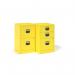 Bisley A4 home filer with 2 drawers - yellow BPFA2YE