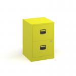 Bisley A4 home filer with 2 drawers - yellow BPFA2YE