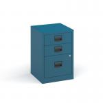 Bisley A4 home filer with 3 drawers - blue BPFA3BL