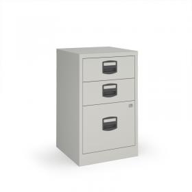 Bisley A4 home filer with 3 drawers - grey BPFA3G