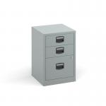 Bisley A4 home filer with 3 drawers - silver BPFA3S