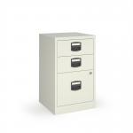 Bisley A4 home filer with 3 drawers - white BPFA3WH