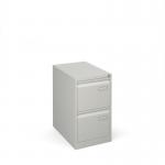 Bisley steel 2 drawer public sector contract filing cabinet 711mm high - goose grey BPSF2G