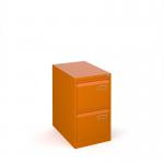 Bisley steel 2 drawer public sector contract filing cabinet 711mm high - orange BPSF2OR