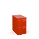 Bisley steel 2 drawer public sector contract filing cabinet 711mm high - red BPSF2R