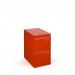 Bisley steel 2 drawer public sector contract filing cabinet 711mm high - red BPSF2R