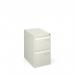 Bisley steel 2 drawer public sector contract filing cabinet 711mm high - white BPSF2WH