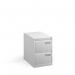 Bisley steel 2 drawer public sector contract filing cabinet 711mm high - white BPSF2WH