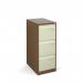 Bisley steel 3 drawer public sector contract filing cabinet 1016mm high - coffeecream BPSF3C