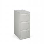 Bisley steel 3 drawer public sector contract filing cabinet 1016mm high - goose grey BPSF3G