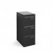 Bisley steel 3 drawer public sector contract filing cabinet 1016mm high - black BPSF3K