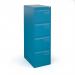 Bisley steel 4 drawer public sector contract filing cabinet 1321mm high - blue BPSF4BL