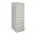 Bisley steel 4 drawer public sector contract filing cabinet 1321mm high - goose grey BPSF4G